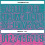 Benutzerdefinierte Jersey Sublimation Rosa Fußball Uniform Teal