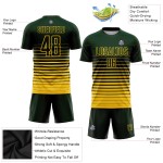 Benutzerdefinierte Grün Verblassen Uniform Nadelstreifen Mode Fußball Gelb Jersey Sublimation Benutzerdefinierte Grün Verblassen Uniform Nadelstreifen Mode Fußball Gelb Jersey Sublimation