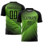 Grün Schwarz Sublimation Uniform Neon Custom Fußball Trikot