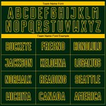 Benutzerdefinierte Grün Verblassen Uniform Nadelstreifen Mode Fußball Gelb Jersey Sublimation Benutzerdefinierte Grün Verblassen Uniform Nadelstreifen Mode Fußball Gelb Jersey Sublimation