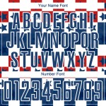 Uniform Rot-Weiß Custom Jersey Royal Soccer Sublimation Quadrate Sterne Und Uniform Rot-Weiß Custom Jersey Royal Soccer Sublimation Quadrate Sterne Und