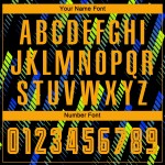 Trikot Fußball Sublimation Uniform Grün Schwarz Gold-Neon Custom