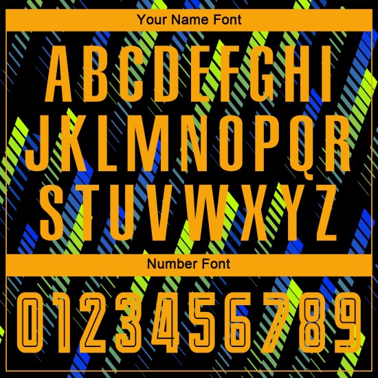 Trikot Fußball Sublimation Uniform Grün Schwarz Gold-Neon Custom