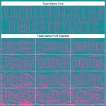 Benutzerdefinierte Jersey Sublimation Rosa Fußball Uniform Teal