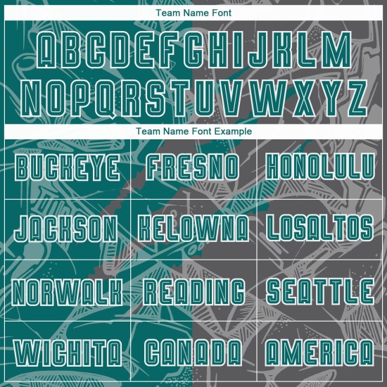 Graue Uniform Graffiti Fußball Jersey Scratch Teal-Steel Muster Custom Sublimation Graue Uniform Graffiti Fußball Jersey Scratch Teal-Steel Muster Custom Sublimation