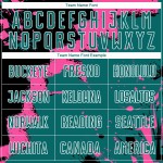 Uniform Spalsh Custom Jersey Teal-Pink Schwarz Fußball Sublimation Uniform Spalsh Custom Jersey Teal-Pink Schwarz Fußball Sublimation