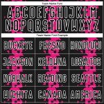 Geometrische Schwarz Custom Jersey Uniform Fußball Rosa-Weiß Heiße Abstrakte Muster Sublimation Geometrische Schwarz Custom Jersey Uniform Fußball Rosa-Weiß Heiße Abstrakte Muster Sublimation