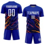 Gelb-Schwarz Weiß Fußball Sublimation Royal Jersey Uniform Custom Gelb-Schwarz Weiß Fußball Sublimation Royal Jersey Uniform Custom