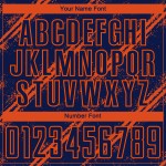 Sublimationsuniform Orange Fußballtrikot Custom Navy Sublimationsuniform Orange Fußballtrikot Custom Navy