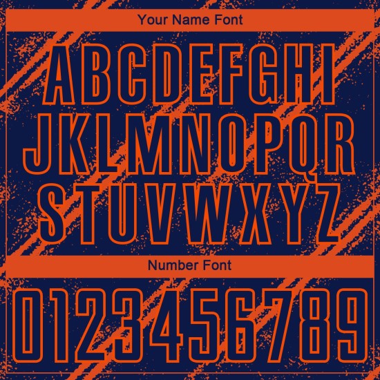 Sublimationsuniform Orange Fußballtrikot Custom Navy Sublimationsuniform Orange Fußballtrikot Custom Navy