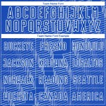 Blaue Uniform Weiß Benutzerdefinierte Form Sublimation Zickzack Jersey Soccer Thunder