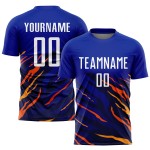 Gelb-Schwarz Weiß Fußball Sublimation Royal Jersey Uniform Custom Gelb-Schwarz Weiß Fußball Sublimation Royal Jersey Uniform Custom
