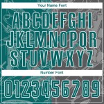 Graue Uniform Graffiti Fußball Jersey Scratch Teal-Steel Muster Custom Sublimation Graue Uniform Graffiti Fußball Jersey Scratch Teal-Steel Muster Custom Sublimation