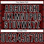 Geometrische Uniform Sublimation Rot-Weiß Schwarz Fußball Abstrakte Formen Custom Jersey Geometrische Uniform Sublimation Rot-Weiß Schwarz Fußball Abstrakte Formen Custom Jersey