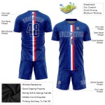 Royal Sublimation Custom Fußball Uniform Trikot Royal-Rot Royal Sublimation Custom Fußball Uniform Trikot Royal-Rot