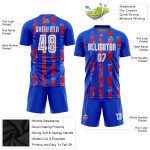 Trikot Uniform Custom Weiß-Rot Sublimation Fußball Home Royal Trikot Uniform Custom Weiß-Rot Sublimation Fußball Home Royal