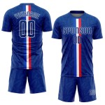 Royal Sublimation Custom Fußball Uniform Trikot Royal-Rot Royal Sublimation Custom Fußball Uniform Trikot Royal-Rot