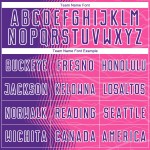 Uniform Rosa Sublimation Fußball Jersey Custom Gradient Lila-Weiß Pfeil Uniform Rosa Sublimation Fußball Jersey Custom Gradient Lila-Weiß Pfeil
