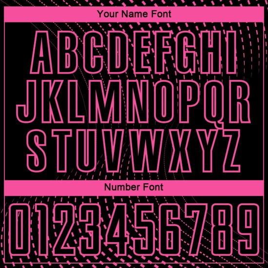 Jersey Custom Schwarz Fußball Uniform Rosa Geometrische Sublimation Linien Jersey Custom Schwarz Fußball Uniform Rosa Geometrische Sublimation Linien
