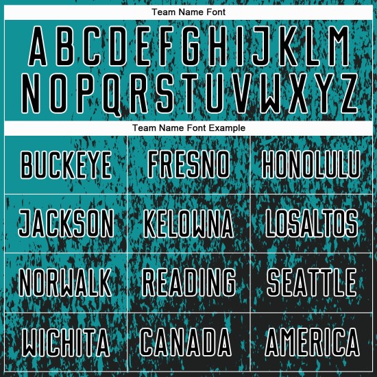 Benutzerdefinierte schwarz-weiß Fragment Uniform Kunst Teal abstrakte Jersey Sublimation Fußball Benutzerdefinierte schwarz-weiß Fragment Uniform Kunst Teal abstrakte Jersey Sublimation Fußball