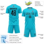 Black Lakes Uniform Jersey Formen Sublimation Custom Blau Fußball Geometrisch Black Lakes Uniform Jersey Formen Sublimation Custom Blau Fußball Geometrisch