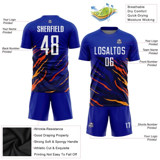 Gelb-Schwarz Weiß Fußball Sublimation Royal Jersey Uniform Custom Gelb-Schwarz Weiß Fußball Sublimation Royal Jersey Uniform Custom