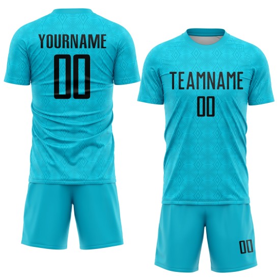 Black Lakes Uniform Jersey Formen Sublimation Custom Blau Fußball Geometrisch Black Lakes Uniform Jersey Formen Sublimation Custom Blau Fußball Geometrisch