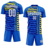 Marineblau-Gold Royal Sublimation Uniform Trikot Weiß Fußball Custom Marineblau-Gold Royal Sublimation Uniform Trikot Weiß Fußball Custom
