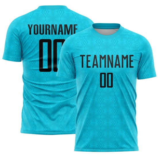 Black Lakes Uniform Jersey Formen Sublimation Custom Blau Fußball Geometrisch Black Lakes Uniform Jersey Formen Sublimation Custom Blau Fußball Geometrisch